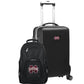 Mississippi State Bulldogs Deluxe 2-Piece Backpack and Carry on Set in Black