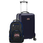 Mississippi State Bulldogs Deluxe 2-Piece Backpack and Carry on Set in Navy