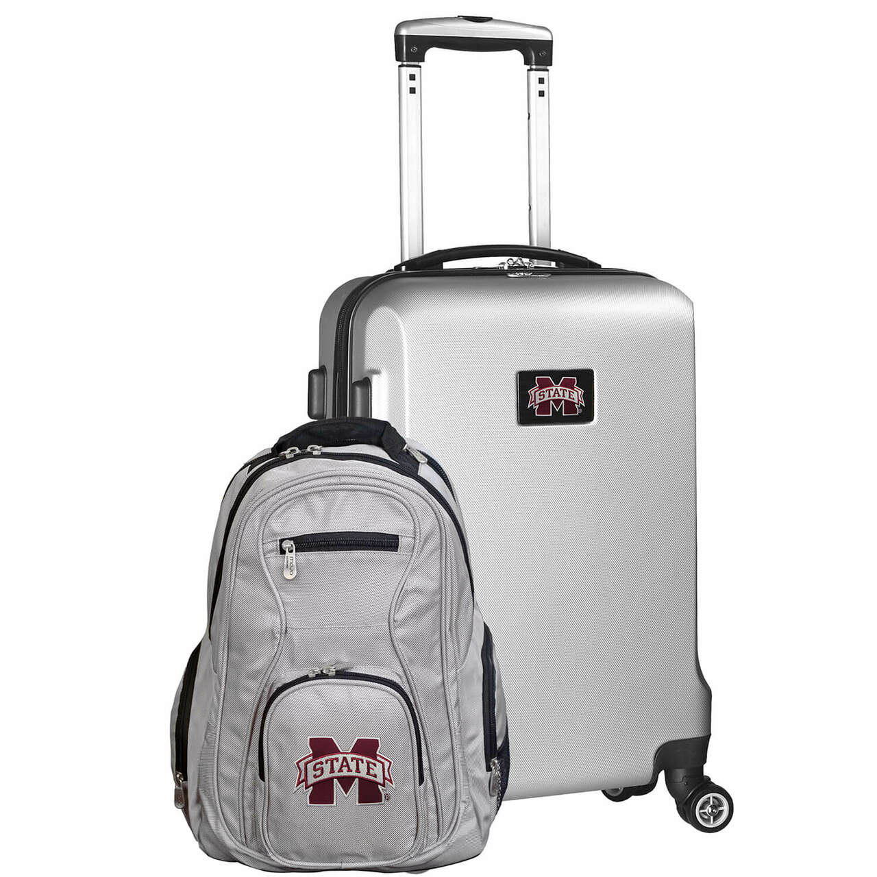 Mississippi State Bulldogs Deluxe 2-Piece Backpack and Carry on Set