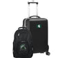 Michigan State Spartans Deluxe 2-Piece Backpack and Carry on Set in Black