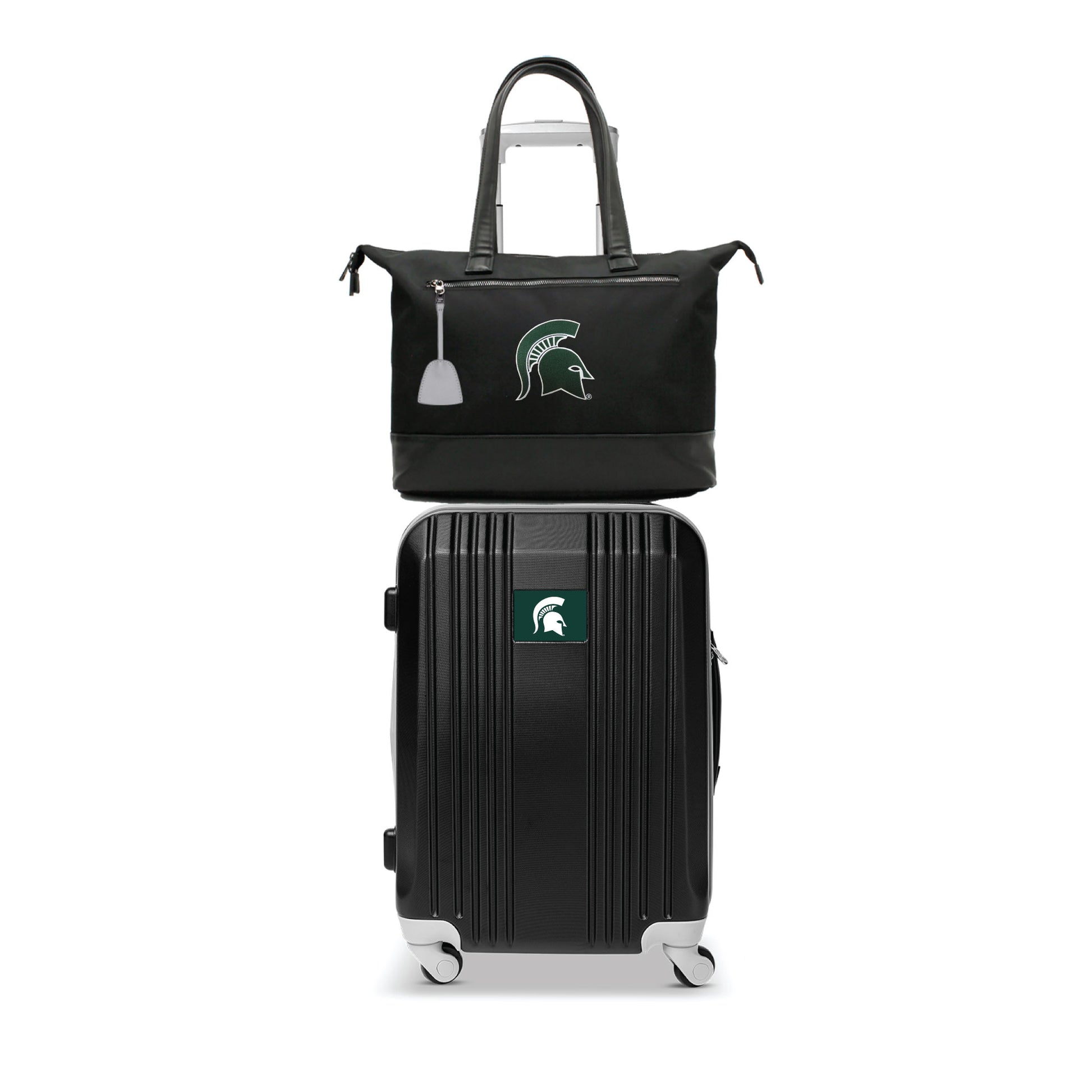 Michigan State Spartans Premium Laptop Tote Bag and Luggage Set