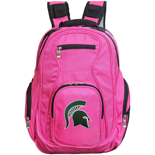 Michigan State Spartans Laptop Backpack Pink