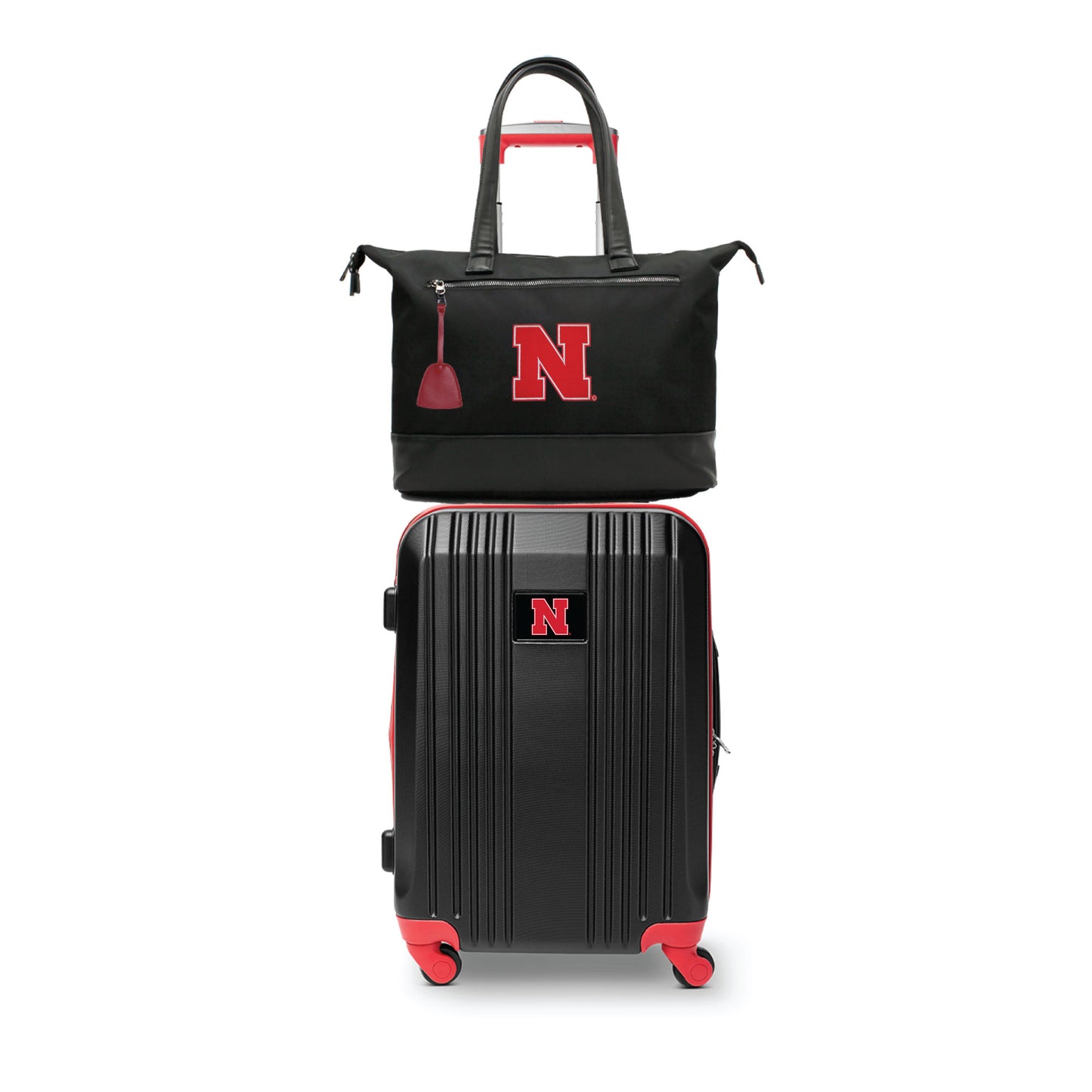 Nebraska Cornhuskers Premium Laptop Tote Bag and Luggage Set