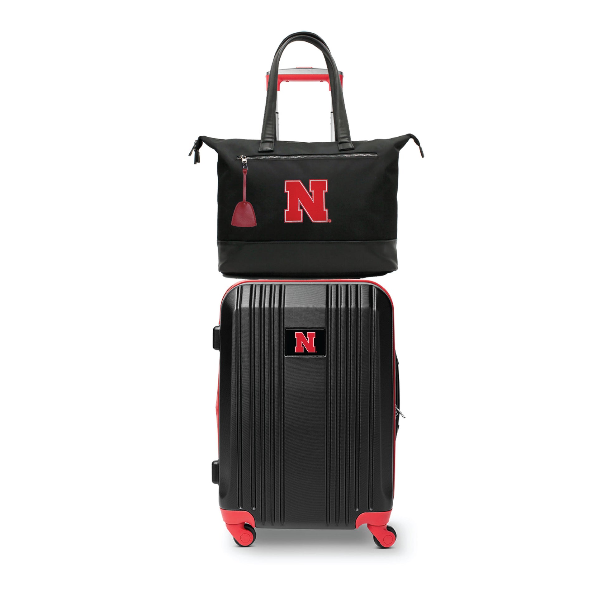 Nebraska Cornhuskers Premium Laptop Tote Bag and Luggage Set