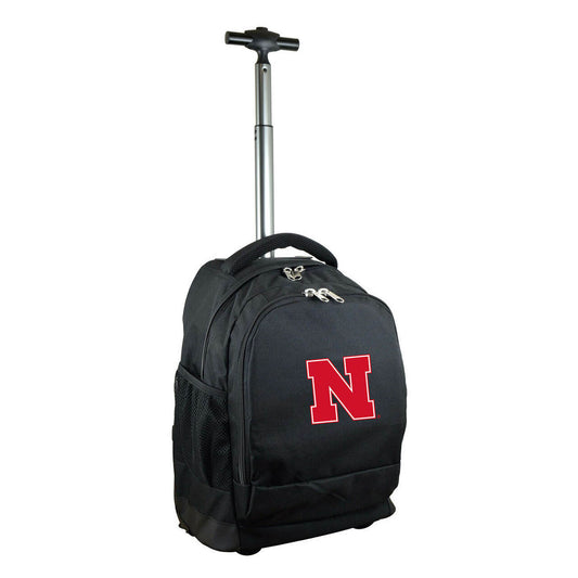 Nebraska Premium Wheeled Backpack in Black