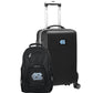 UNC Tar Heels Deluxe 2-Piece Backpack and Carry on Set in Black