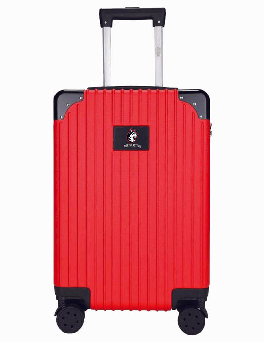 Northeastern Huskies Premium 2-Toned 21" Carry-On Hardcase in RED