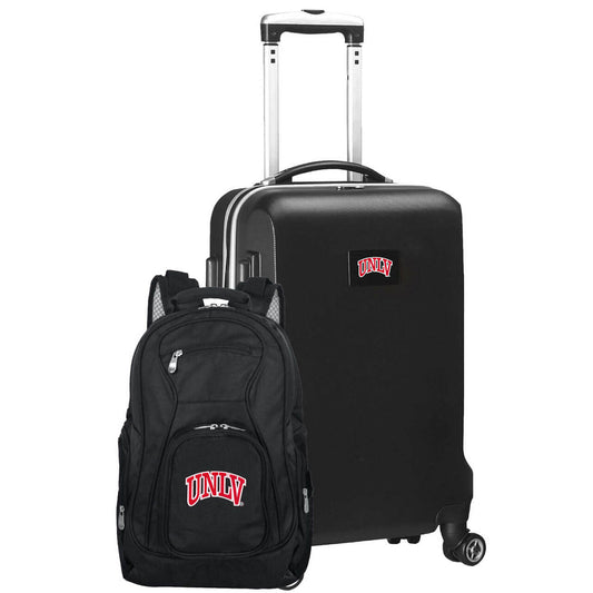 UNLV Rebels Deluxe 2-Piece Backpack and Carry-on Set in Black