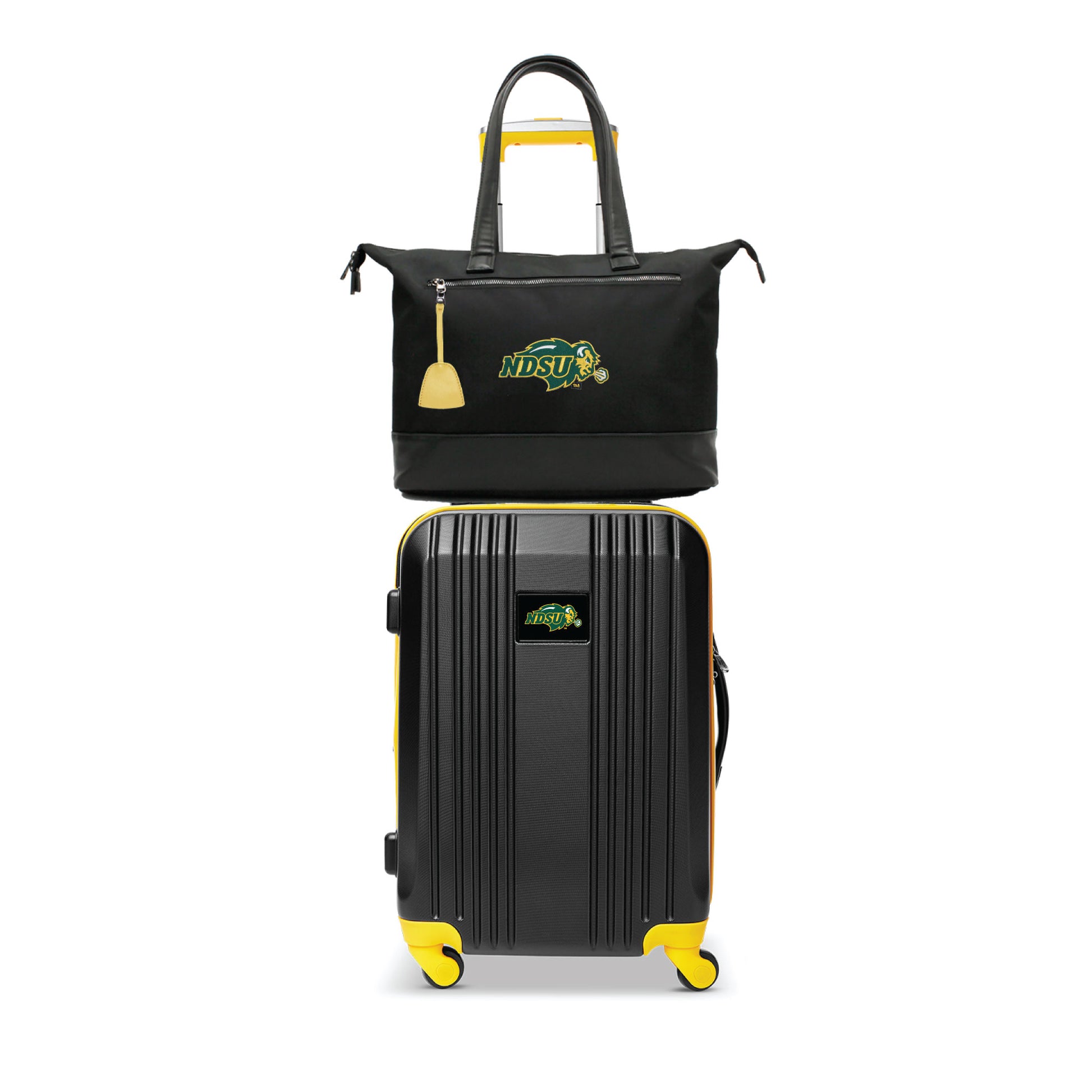 North Dakota State Bison Premium Laptop Tote Bag and Luggage Set