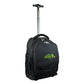 North Dakota State Premium Wheeled Backpack in Black