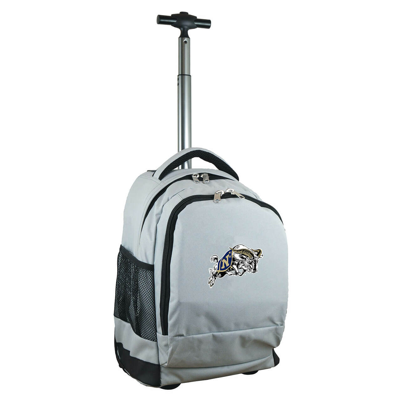 US Naval Academy Premium Wheeled Backpack in Grey