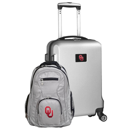 Oklahoma Sooners Deluxe 2-Piece Backpack and Carry on Set