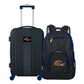 Pepperdine University Waves 2 Piece Premium Colored Trim Backpack and Luggage Set