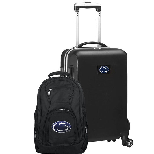 Penn State Nittany Lions Deluxe 2-Piece Backpack and Carry-on Set in Black