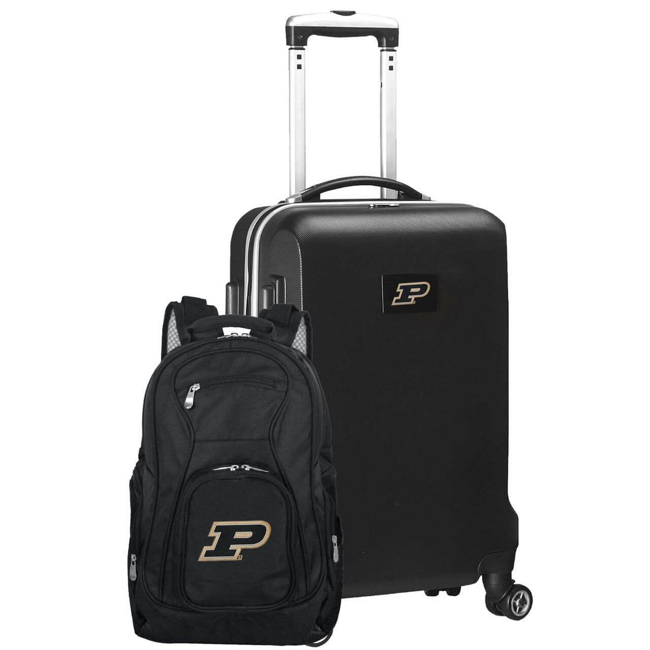 Purdue Boilermakers Deluxe 2-Piece Backpack and Carry on Set in Black