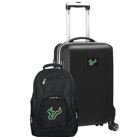 South Florida Bulls Deluxe 2-Piece Backpack and Carry on Set in Black
