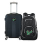 South Florida Bulls 2 Piece Premium Colored Trim Backpack and Luggage Set