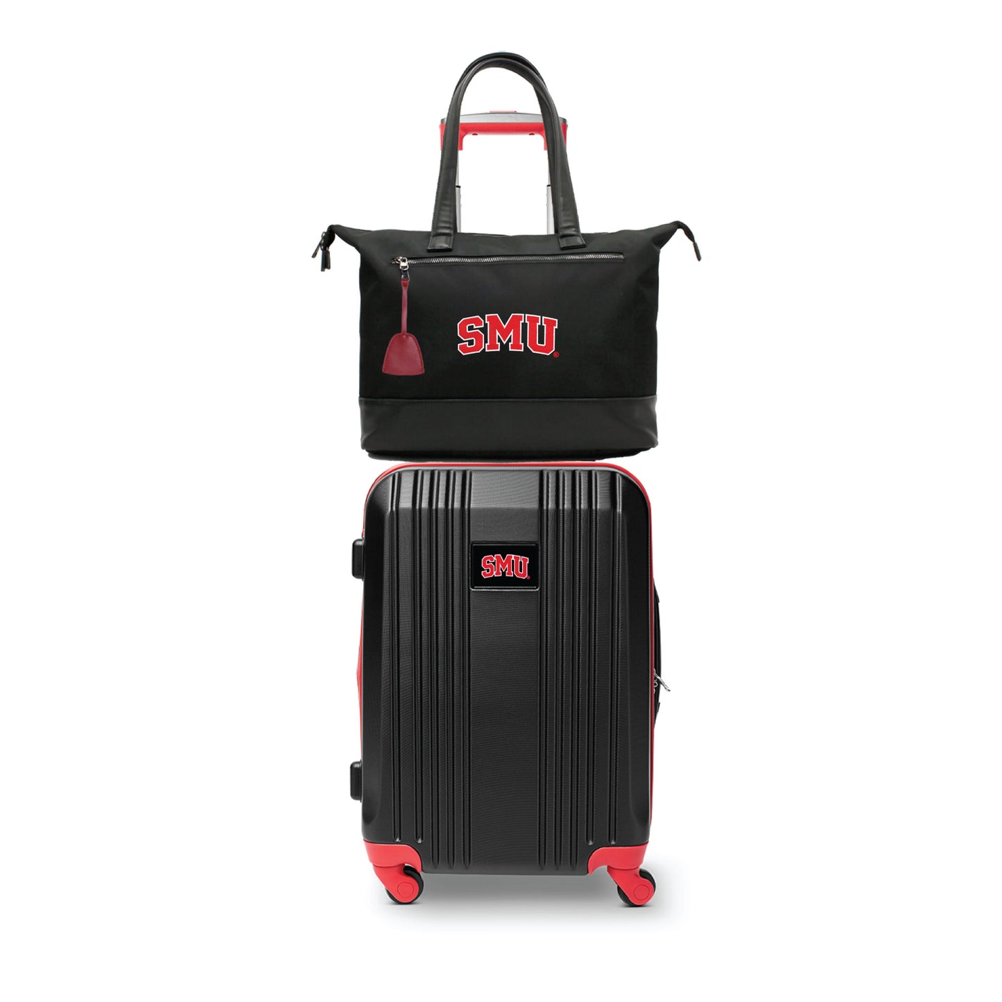 Southern Methodist Mustangs Premium Laptop Tote Bag and Luggage Set