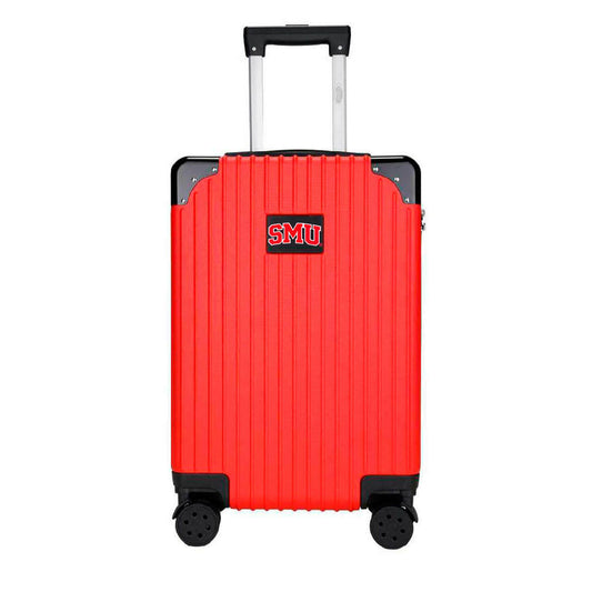 Southern Methodist Mustangs Premium 2-Toned 21" Carry-On Hardcase in RED