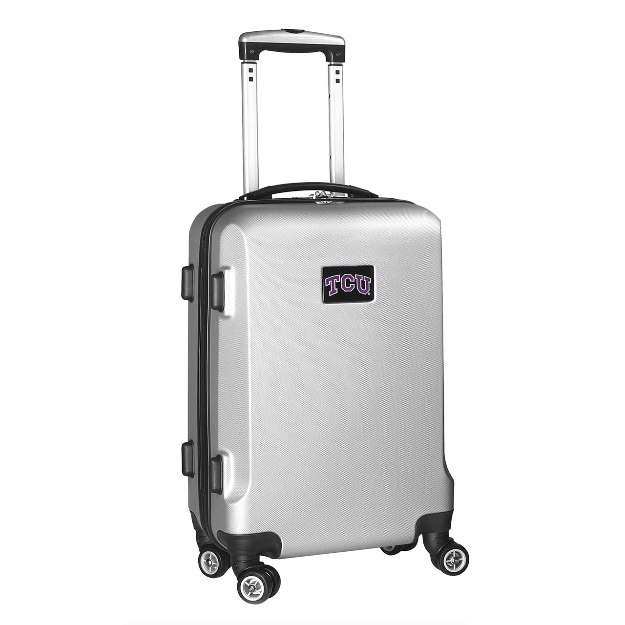 TCU Horned Frogs 20" Silver Domestic Carry-on Spinner