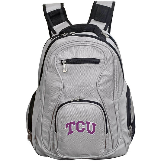 Texas Christian University Horned Frogs Laptop Backpack in Gray
