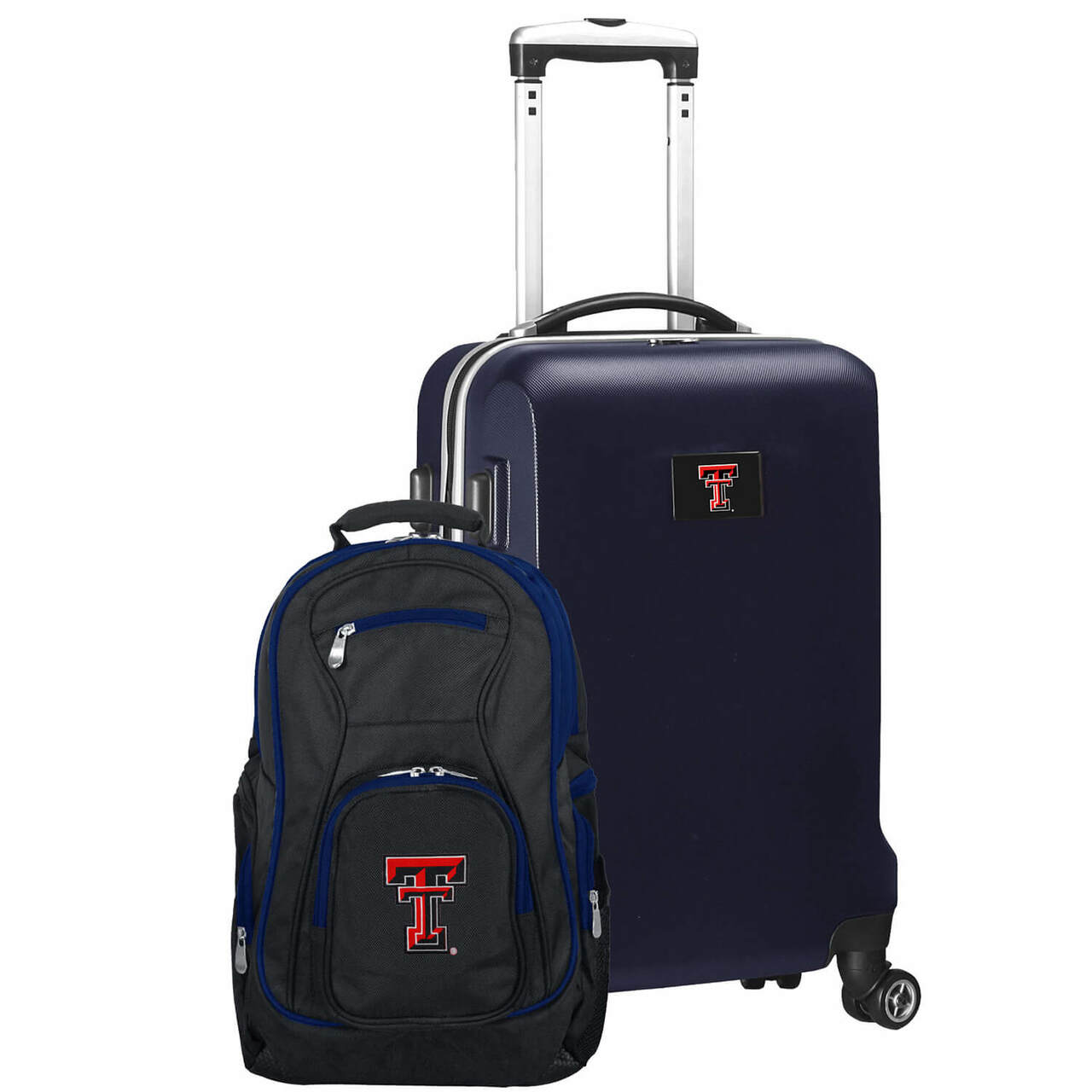 Texas Tech Red Raiders Deluxe 2-Piece Backpack and Carry on Set in Navy