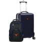 Texas Longhorns Deluxe 2-Piece Backpack and Carry on Set in Navy