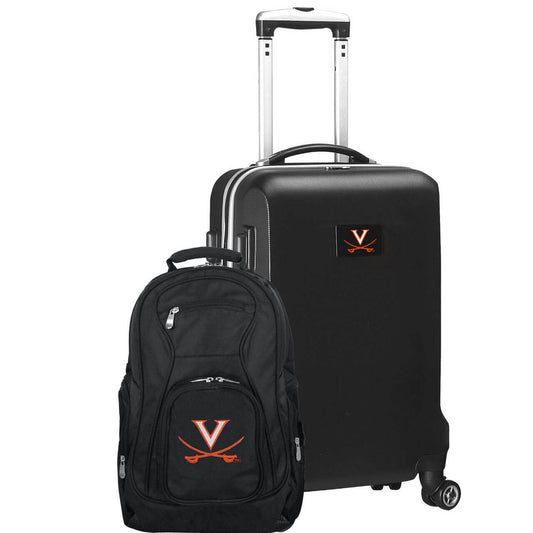 Virginia Cavaliers Deluxe 2-Piece Backpack and Carry-on Set in Black