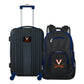 Virginia Cavaliers 2 Piece Premium Colored Trim Backpack and Luggage Set
