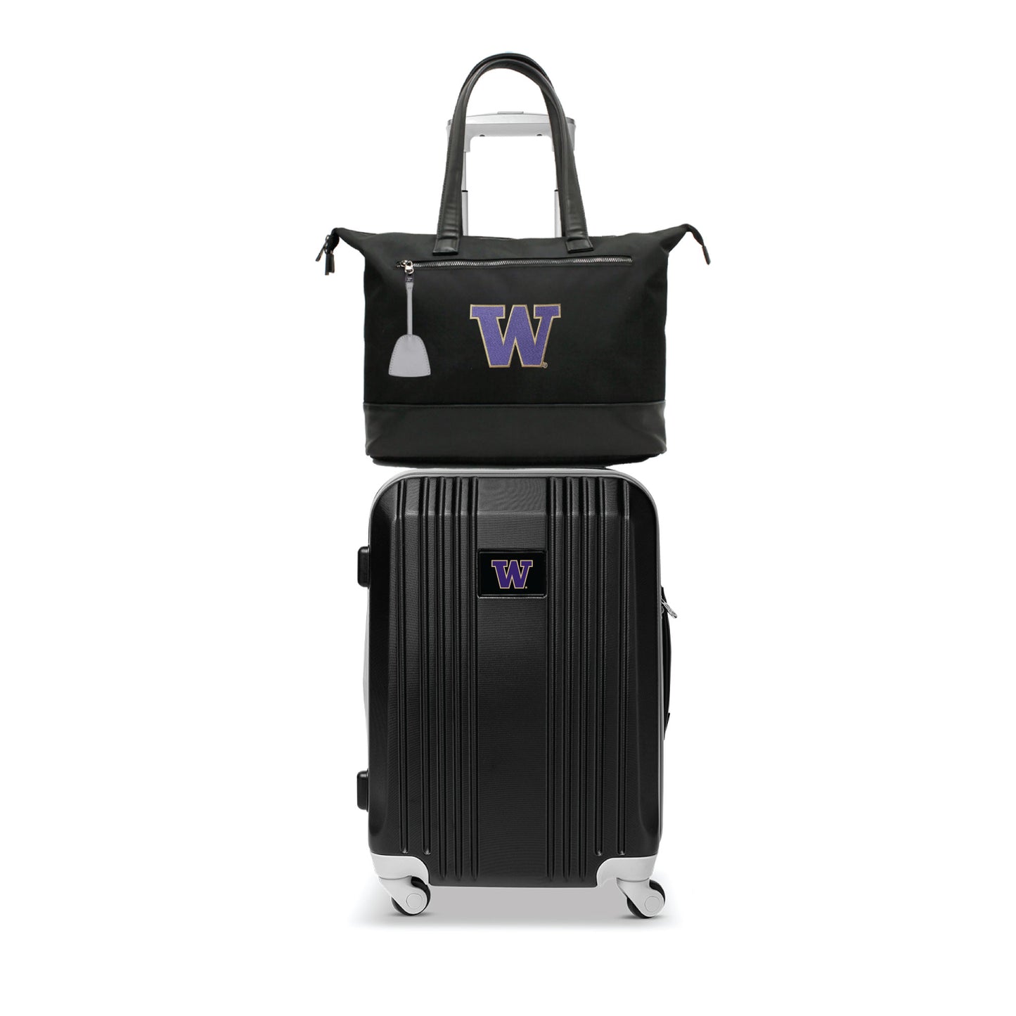 Washington Huskies Premium Laptop Tote Bag and Luggage Set