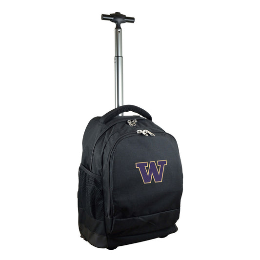 Washington Premium Wheeled Backpack in Black