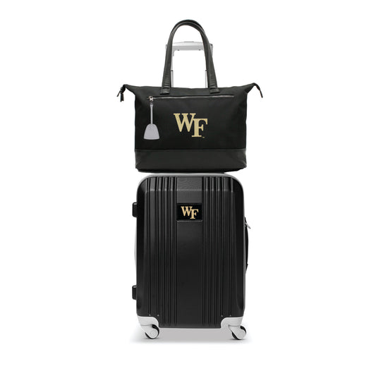 Wake Forest Demon Deacons Premium Laptop Tote Bag and Luggage Set