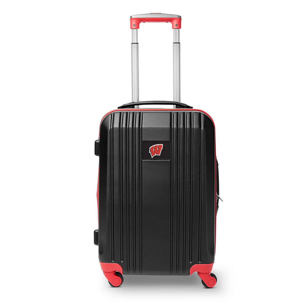 Wisconsin Carry On Spinner Luggage | Wisconsin Hardcase Two-Tone Luggage Carry-on Spinner in Red