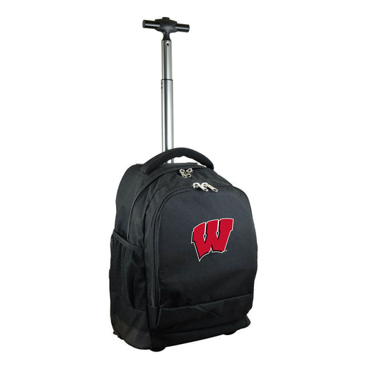 Wisconsin Premium Wheeled Backpack in Black