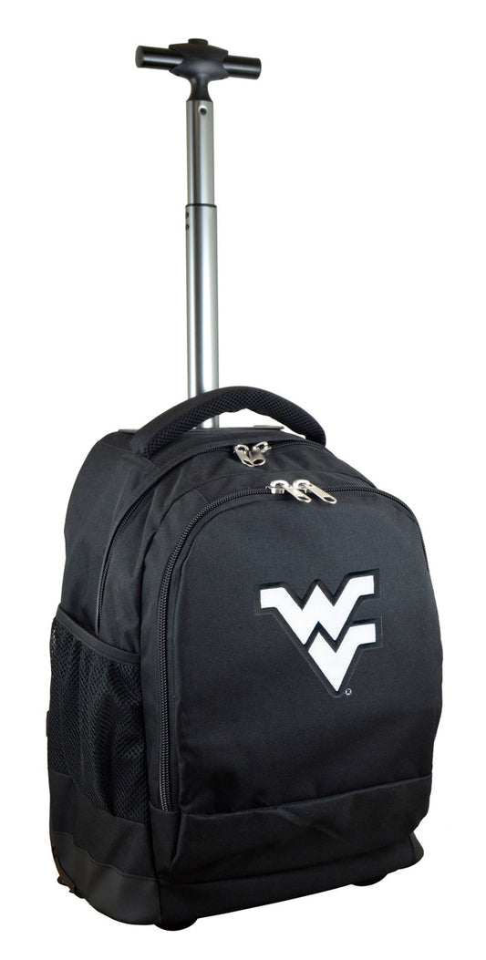 West Virginia Premium Wheeled Backpack in Black