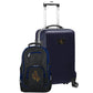 Wyoming Cowboys Deluxe 2-Piece Backpack and Carry-on Set in Navy