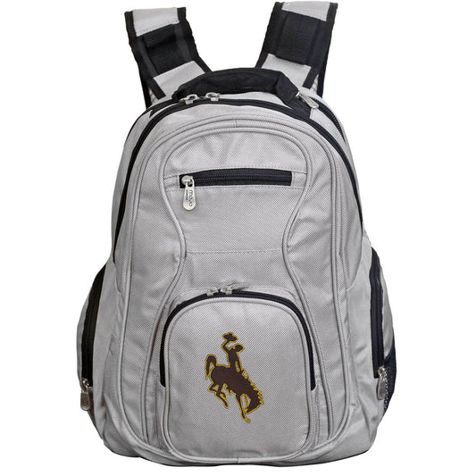 Wyoming Cowboys Laptop Backpack in Gray