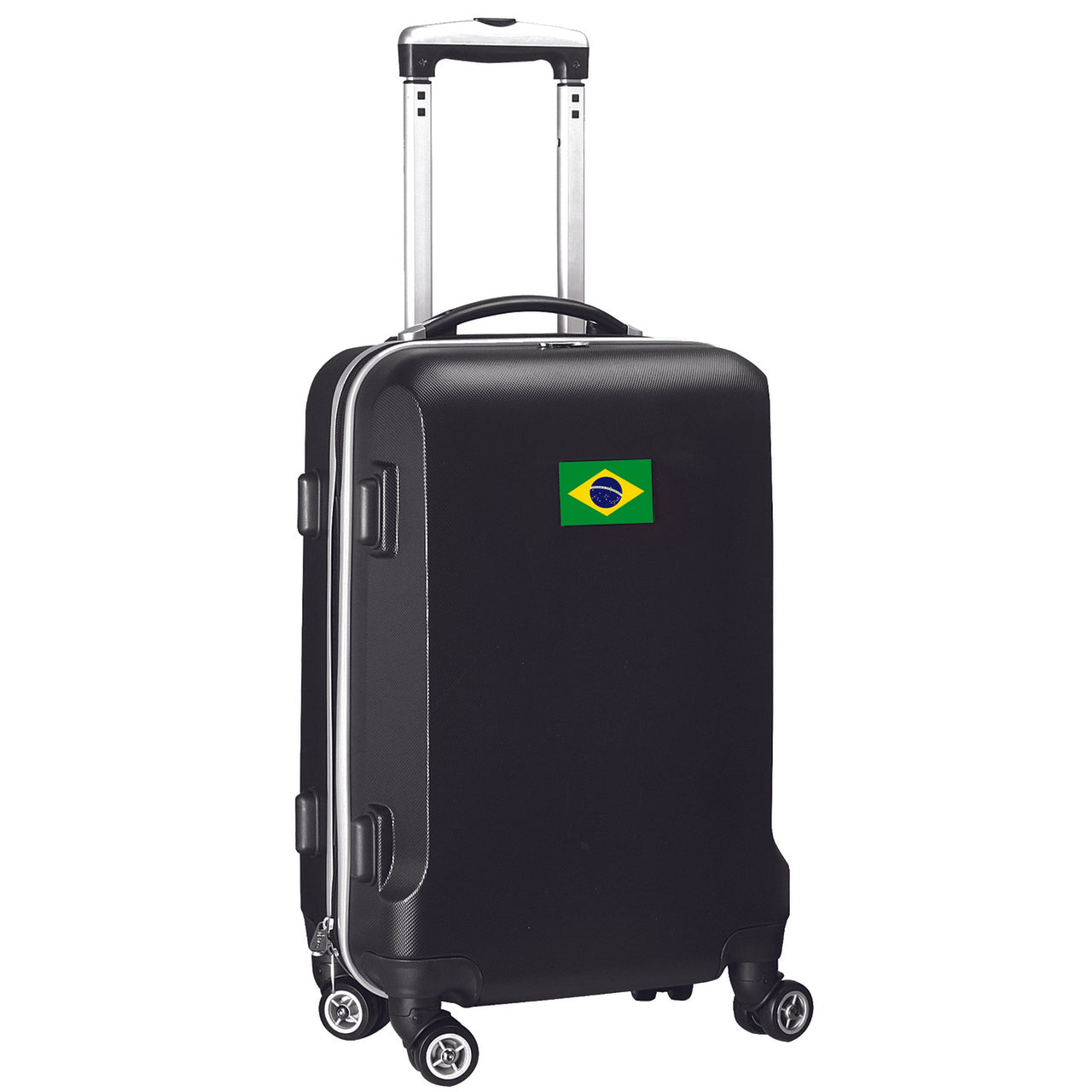 Brazil Flag 21" Carry-On Spinner in Black