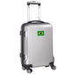 Brazil Flag 21" Carry-On Spinner in Silver