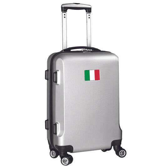 Italy Flag 21" Carry-On Spinner in Silver