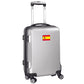 Spain Flag 21" Carry-On Spinner in Silver