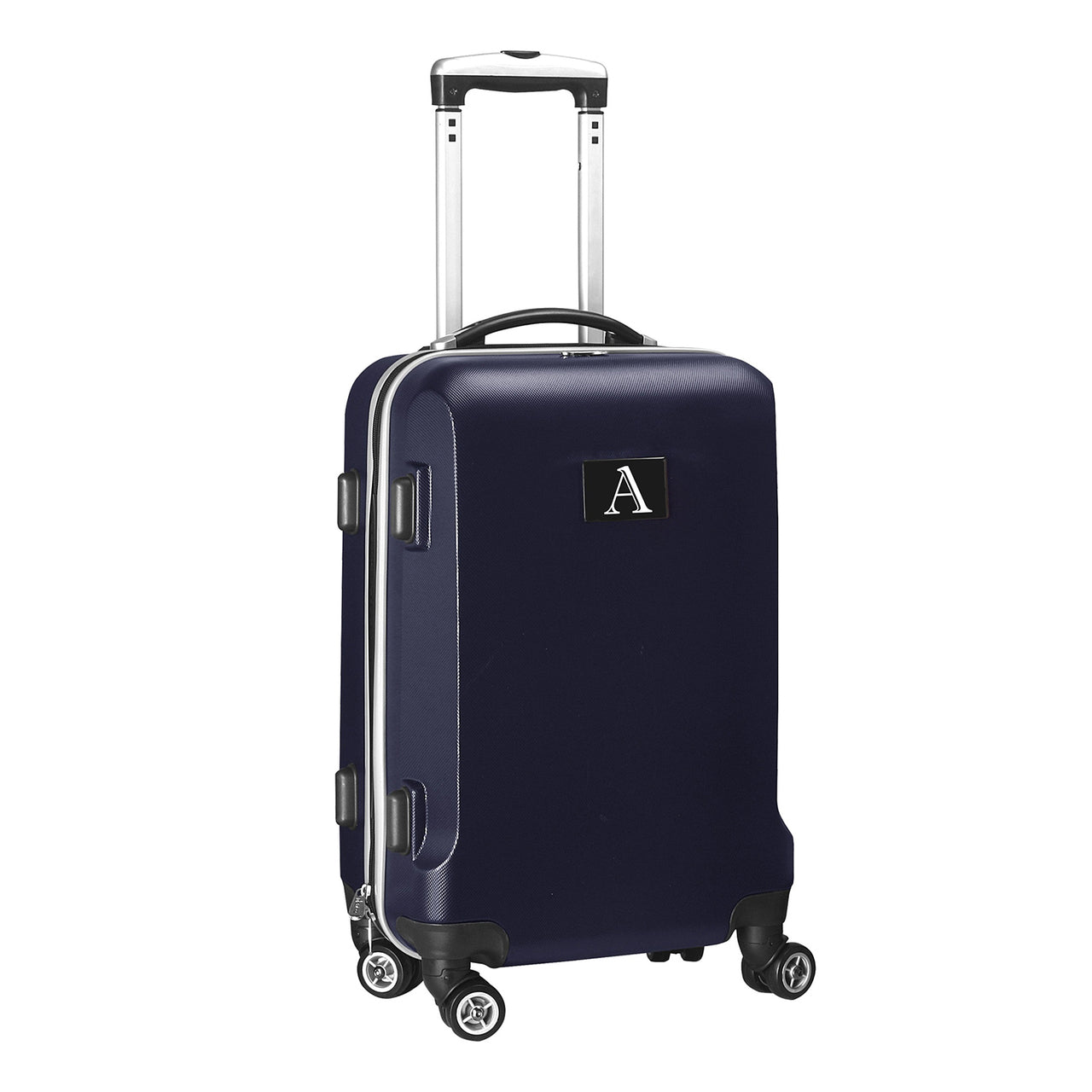 Personalized Initial Name letter "A" 20 inches Carry on Hardcase Spinner Luggage by Mojo  in NAVY