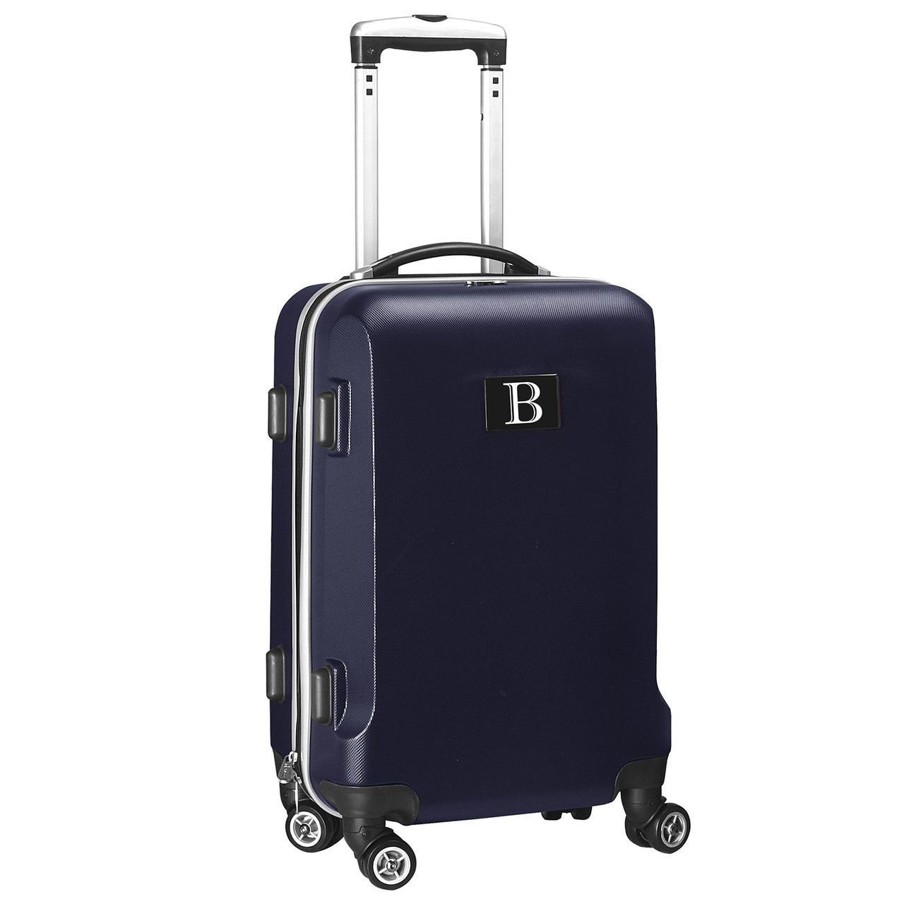 Personalized Initial Name letter "B" 20 inches Carry on Hardcase Spinner Luggage by Mojo  in NAVY