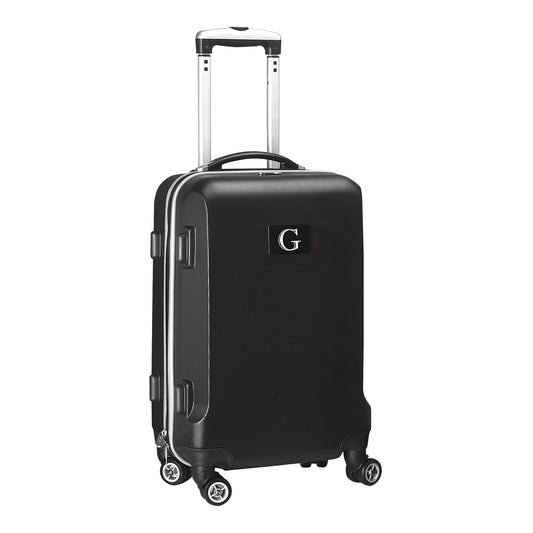 Personalized Initial Name letter "G" 20 inches Carry on Hardcase Spinner Luggage by Mojo in BLACK