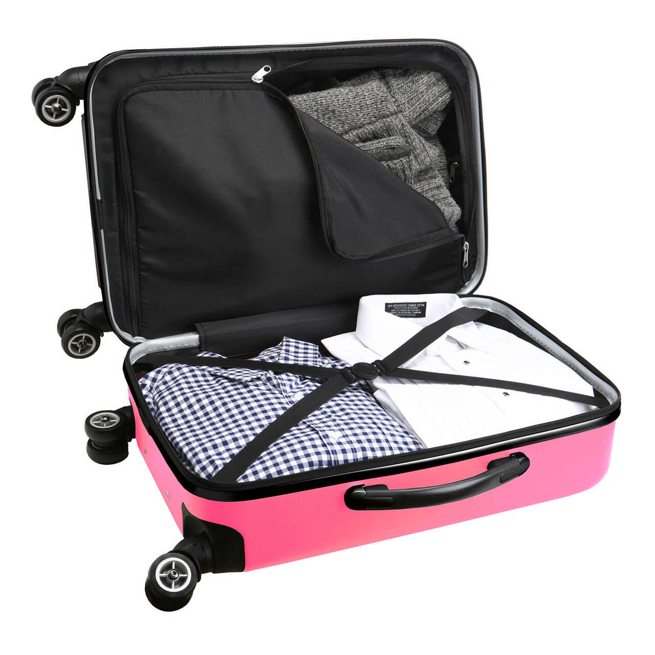 San Antonio Spurs 20" Pink Domestic Carry-on Spinner