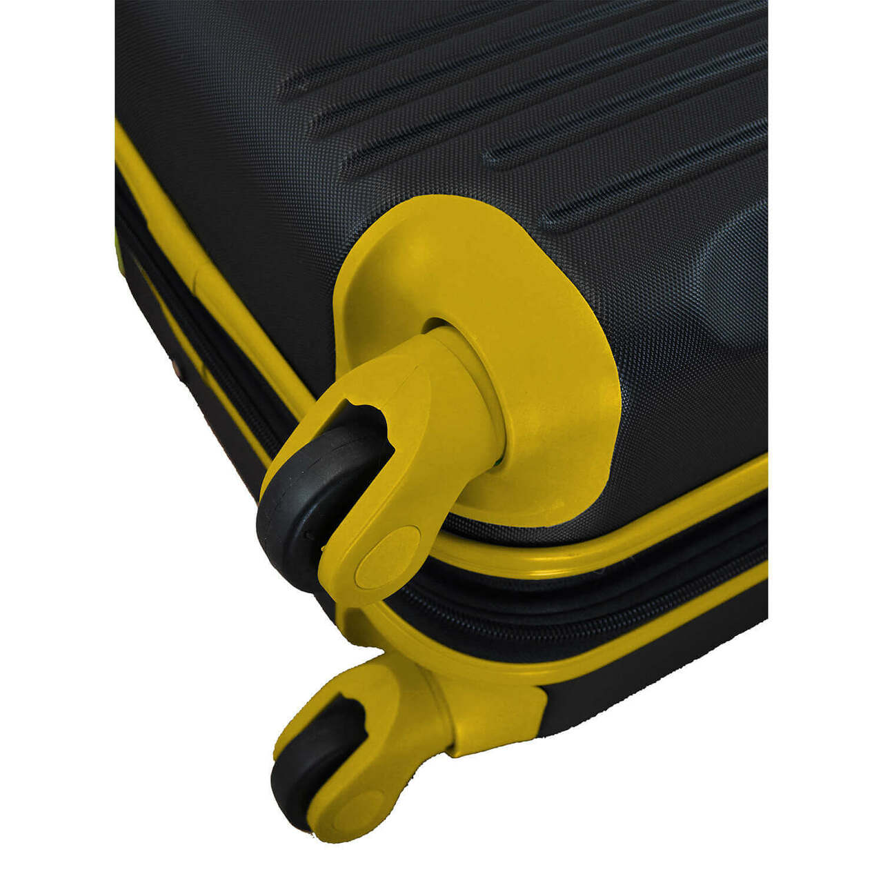 Wyoming arry On Spinner Luggage | Wyoming Hardcase Two-Tone Luggage Carry-on Spinner in Yellow