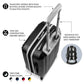 Nets Carry On Spinner Luggage | Brooklyn Nets Hardcase Two-Tone Luggage Carry-on Spinner in Gray
