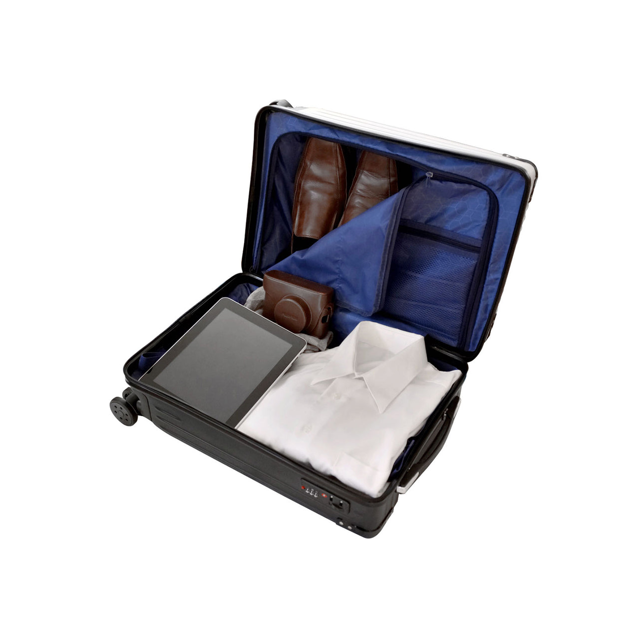 Pepperdine University Waves Premium 2-Toned 21" Carry-On Hardcase in NAVY