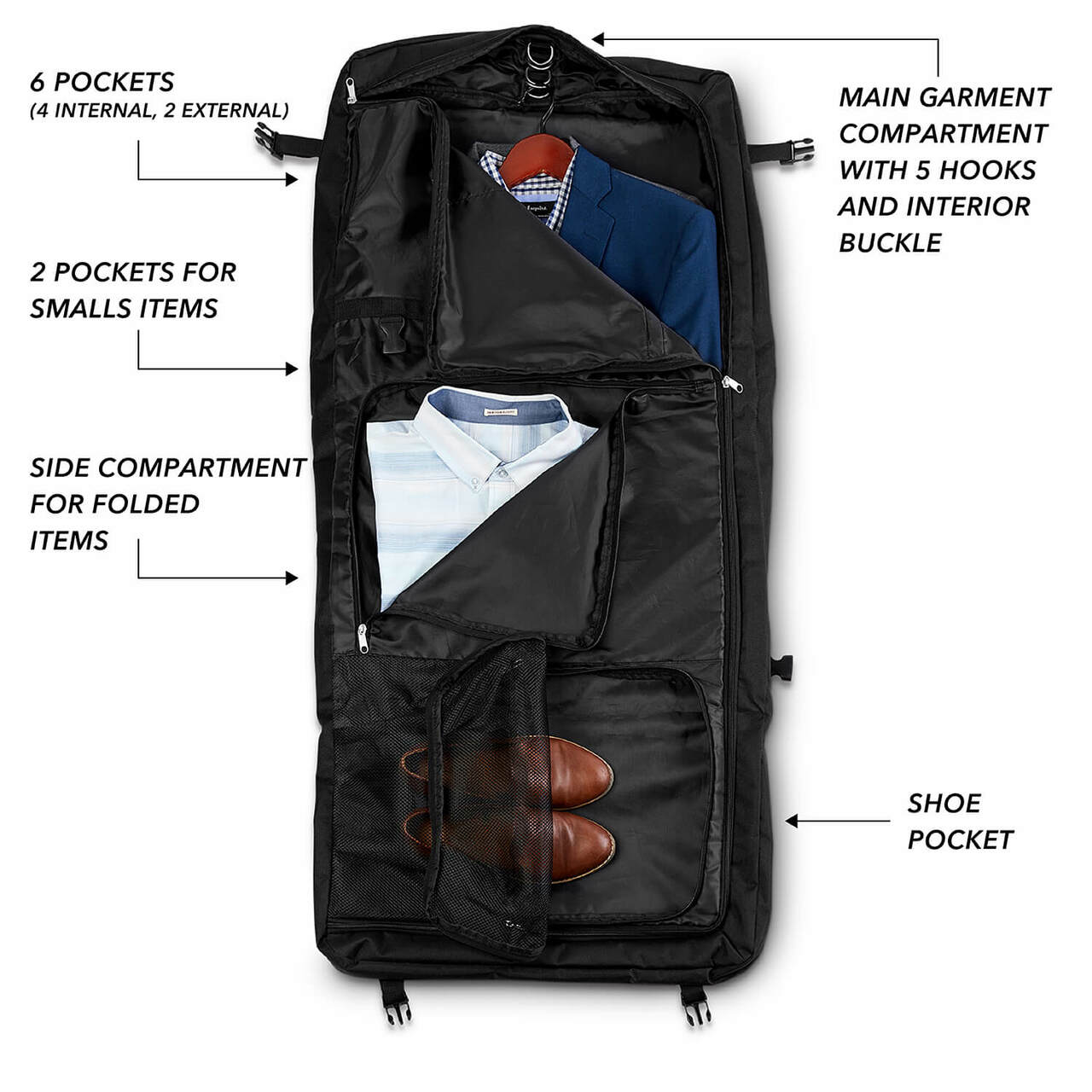 Milwaukee Brewers 18" Carry On Garment Bag