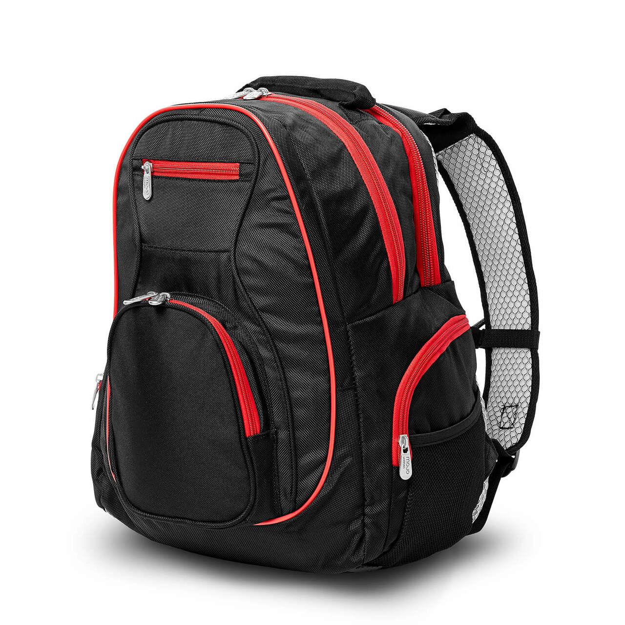 Backpack Computer Red Red Premium Colored Trim Laptop Backpack – mojosportsbags